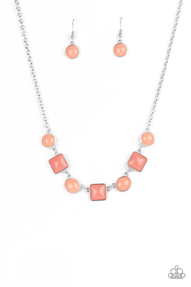 Trend Worthy - Orange - Paparazzi Necklace Image