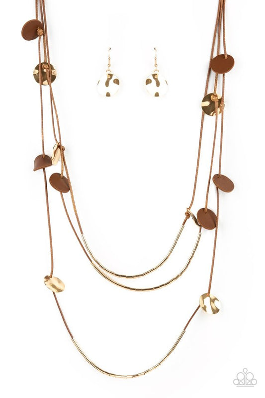 ​Alluring Luxe - Brown - Paparazzi Necklace Image