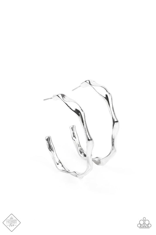 Coveted Curves - Silver - Paparazzi Earring Image