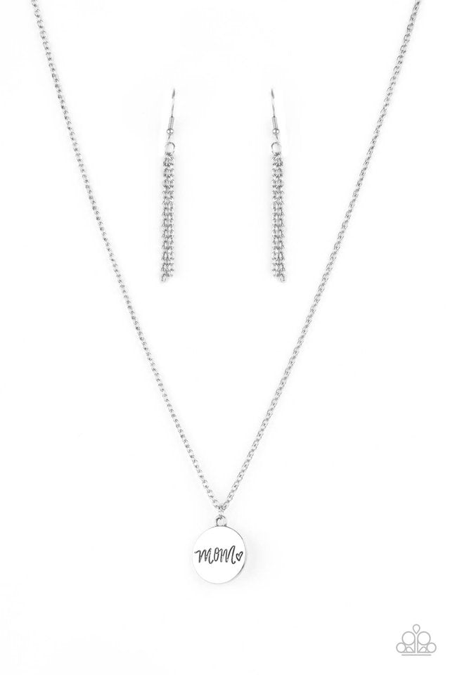 ​The Cool Mom - Silver - Paparazzi Necklace Image