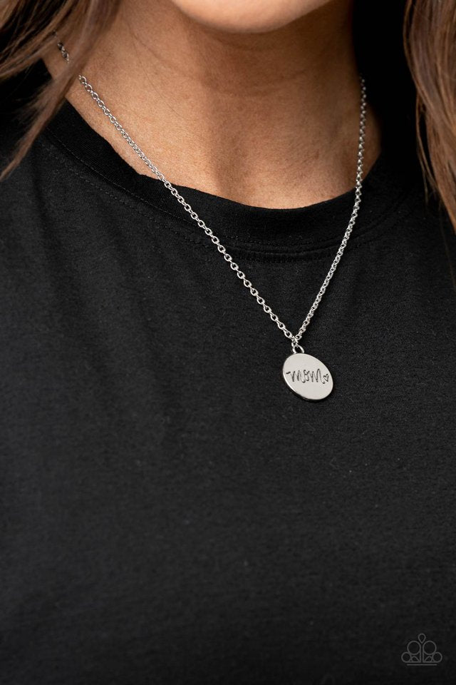 ​The Cool Mom - Silver - Paparazzi Necklace Image