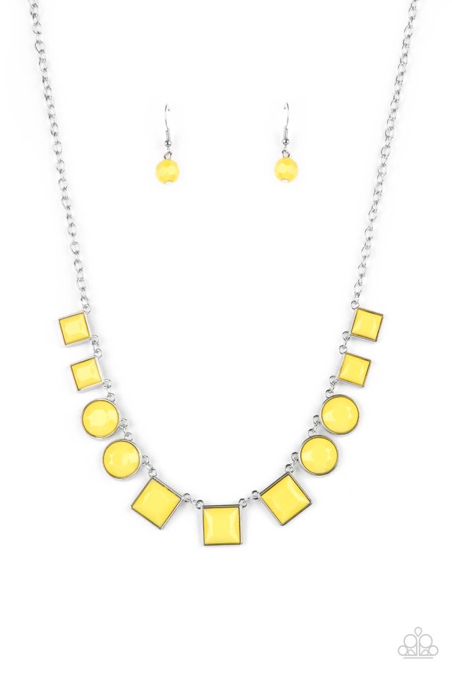 ​Tic Tac TREND - Yellow - Paparazzi Necklace Image