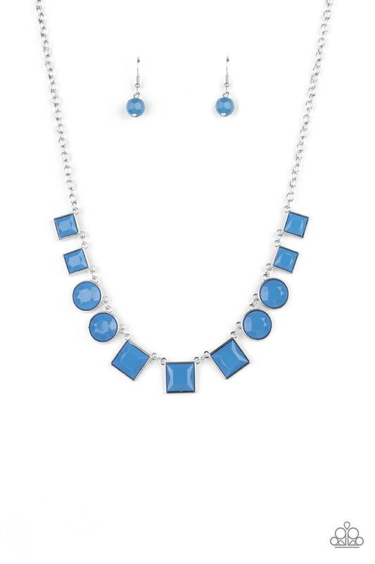 ​Tic Tac TREND - Blue - Paparazzi Necklace Image