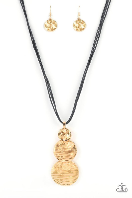 ​Circulating Shimmer - Black - Paparazzi Necklace Image