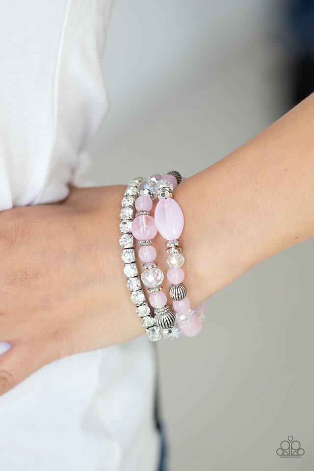 Ethereal Etiquette - Pink - Paparazzi Bracelet Image