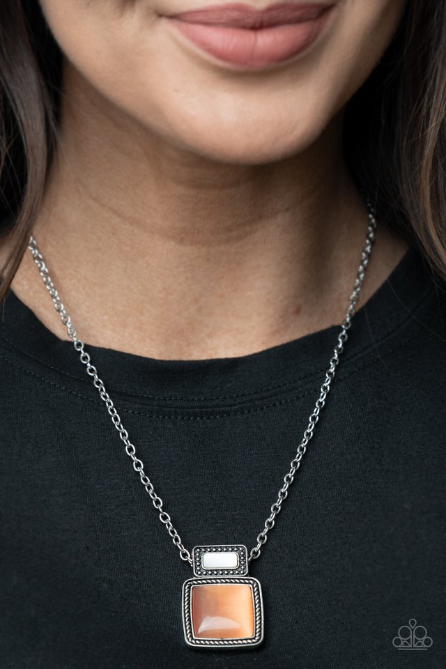 ​Ethereally Elemental - Orange - Paparazzi Necklace Image