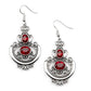 Unlimited Vacation - Red - Paparazzi Earring Image