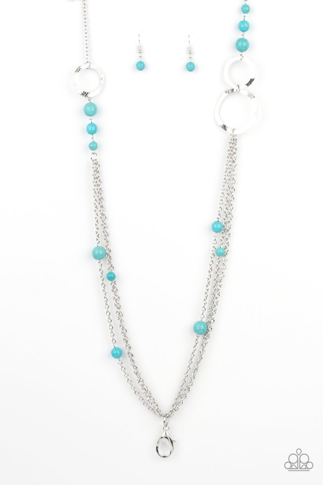 ​Local Charm - Blue - Paparazzi Necklace Image