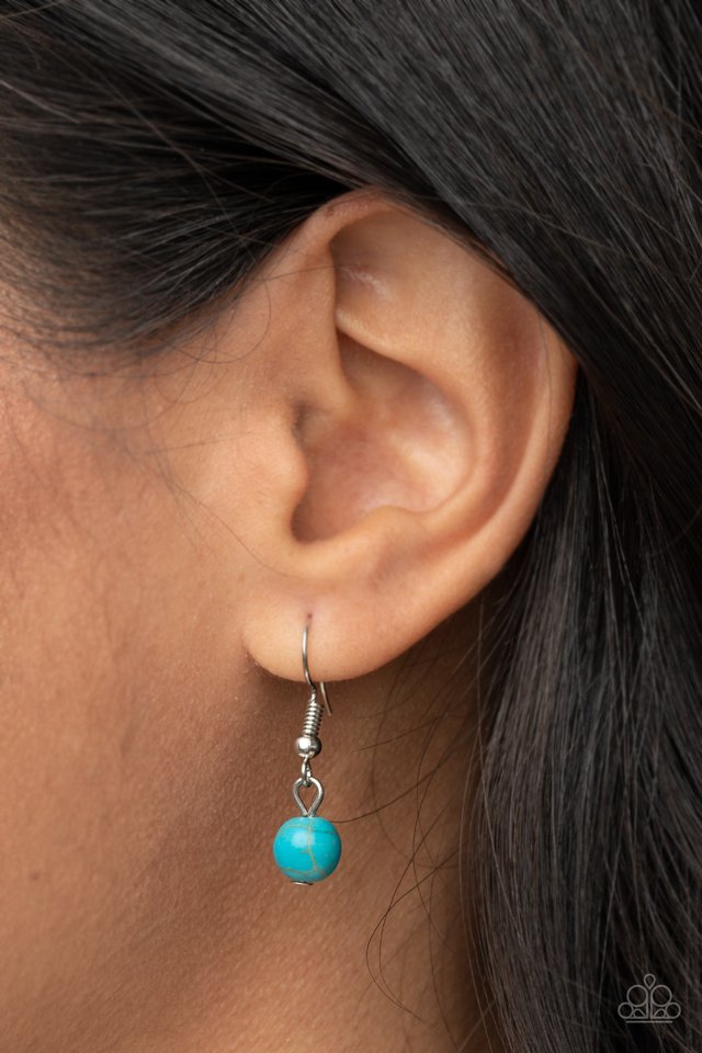 ​Local Charm - Blue - Paparazzi Necklace Image