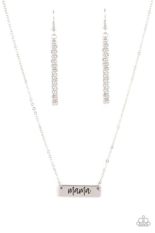 ​Blessed Mama - Silver - Paparazzi Necklace Image