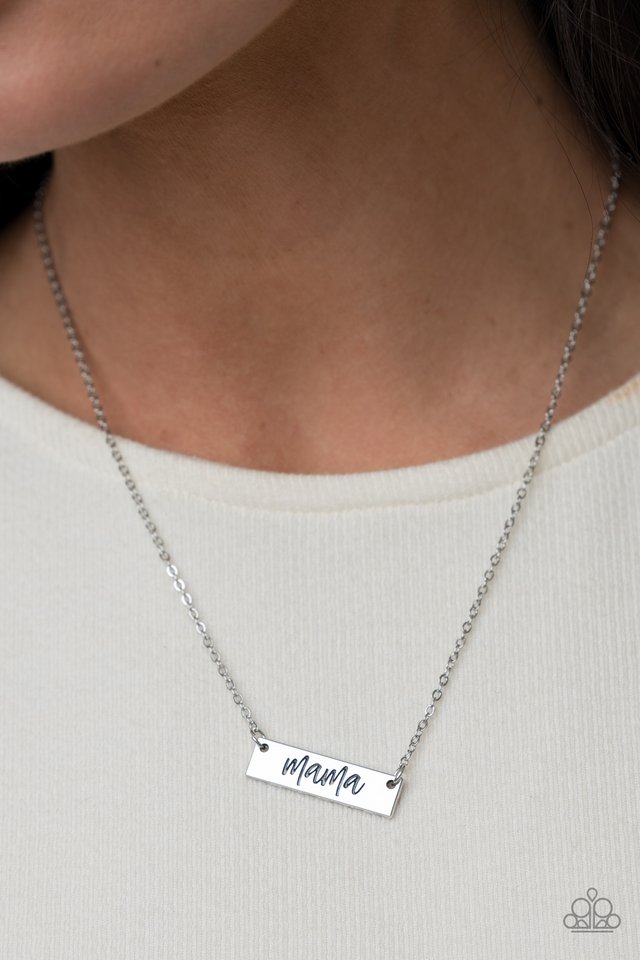 ​Blessed Mama - Silver - Paparazzi Necklace Image