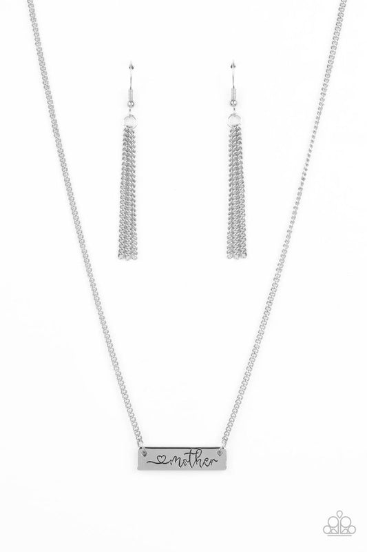 Joy Of Motherhood - Silver - Paparazzi Necklace Image