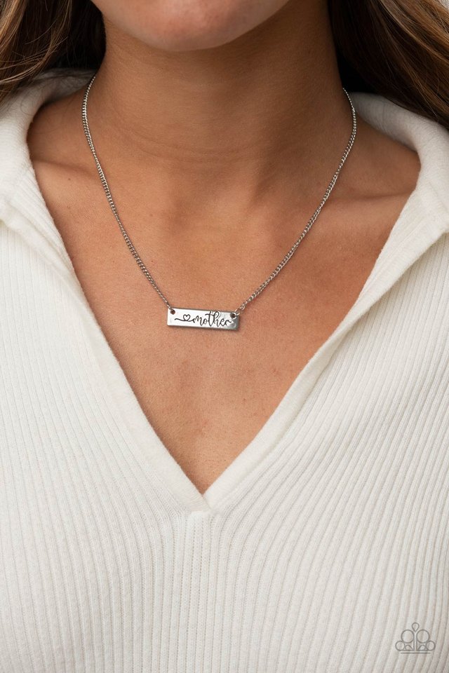 Joy Of Motherhood - Silver - Paparazzi Necklace Image