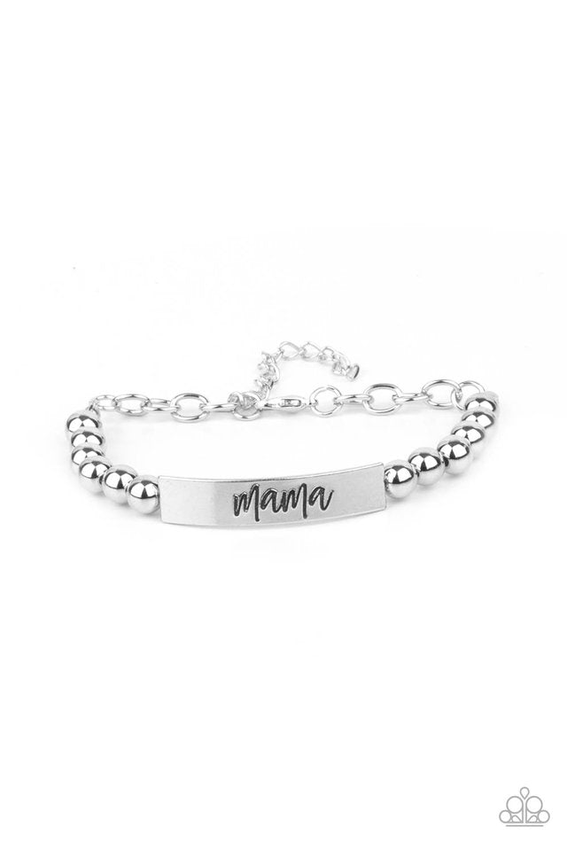 Mom Squad - Silver - Paparazzi Bracelet Image