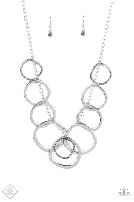 Dizzy With Desire - Silver - Paparazzi Necklace Image