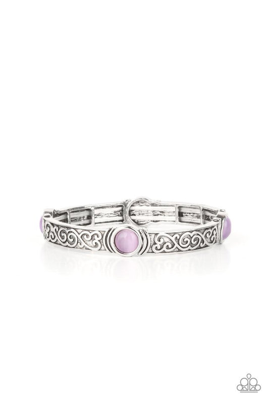 ​​Ethereally Enchanting - Purple - Paparazzi Bracelet Image