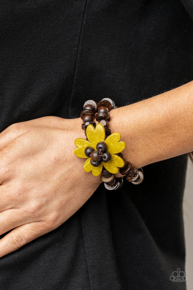 Tropical Flavor - Yellow - Paparazzi Bracelet Image