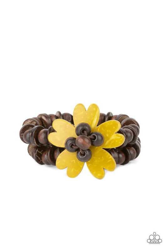 Tropical Flavor - Yellow - Paparazzi Bracelet Image