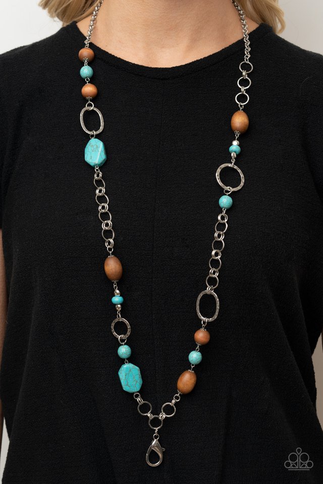 ​​Prairie Reserve - Blue - Paparazzi Necklace Image