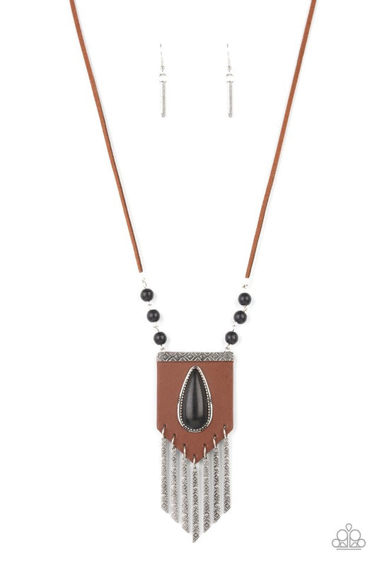 ​Enchantingly Tribal - Black - Paparazzi Necklace Image