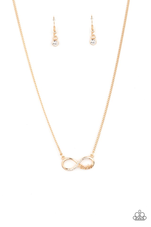 ​Forever Your Mom - Gold - Paparazzi Necklace Image