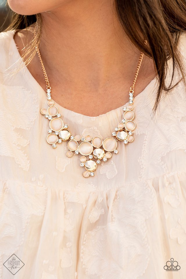 ​Fairytale Affair - Gold - Paparazzi Necklace Image