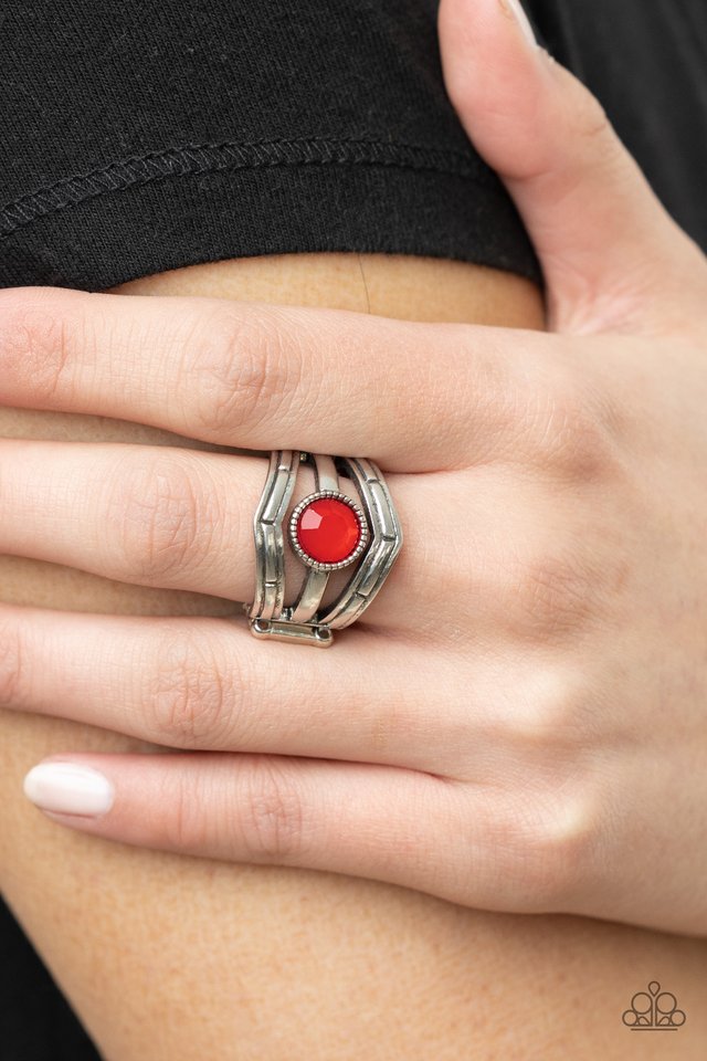 Celestial Collaboration - Red - Paparazzi Ring Image
