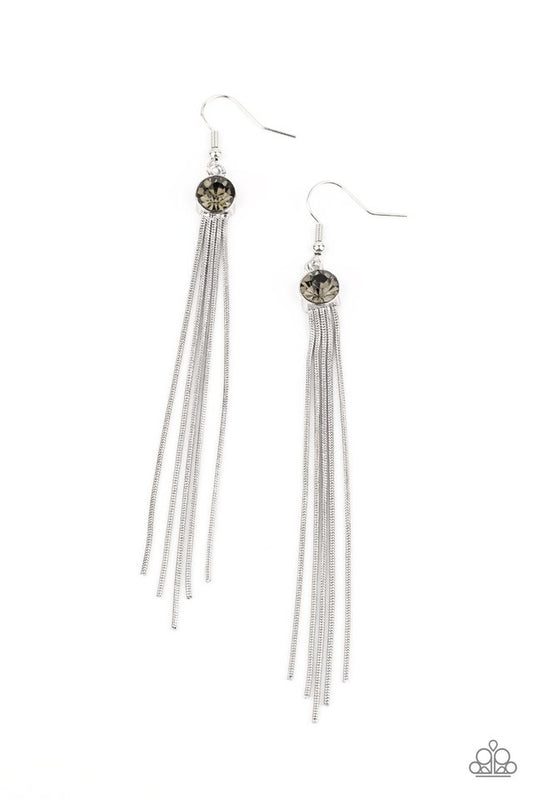​Always In Motion - Silver - Paparazzi Earring Image