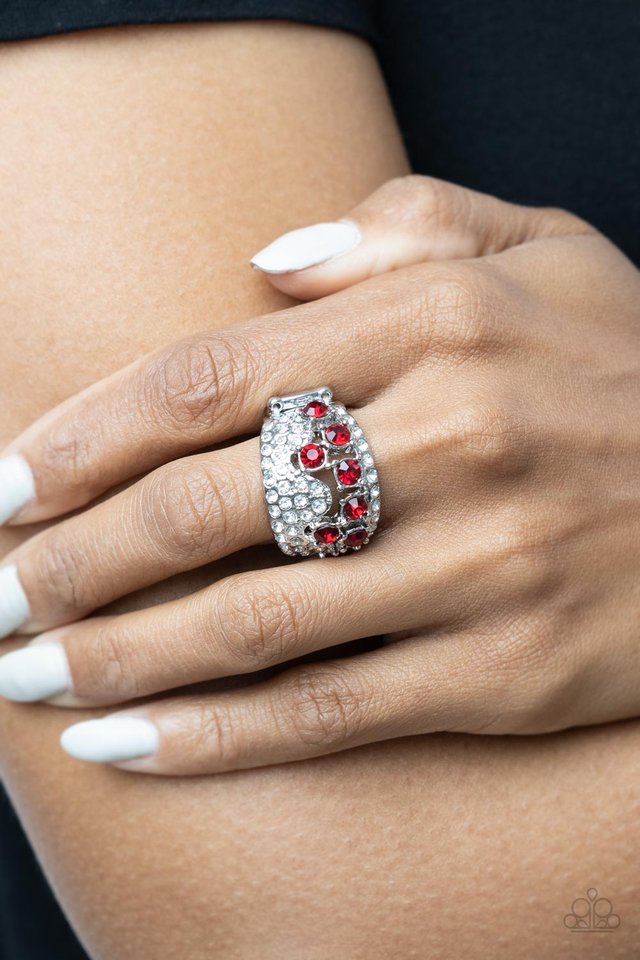 Imperial Incandescence - Red - Paparazzi Ring Image