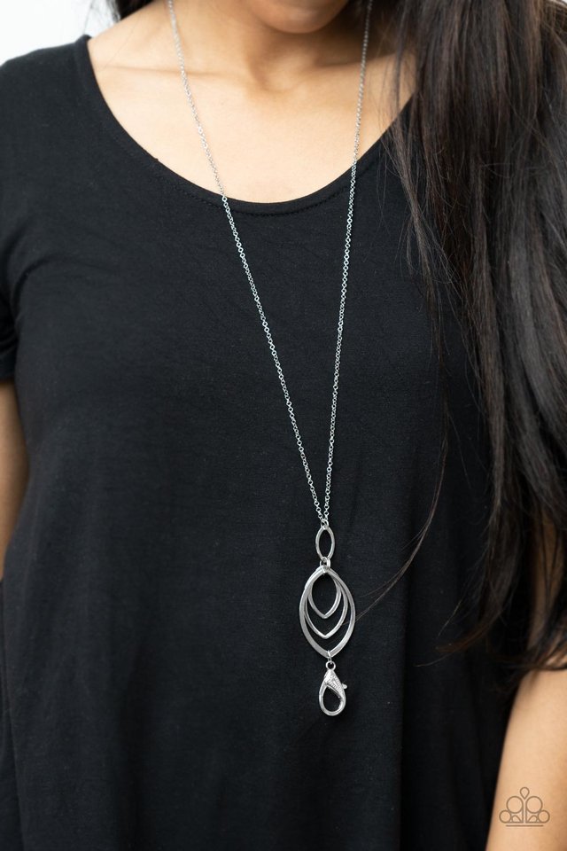 ​​Dizzying Definition - Silver - Paparazzi Necklace Image