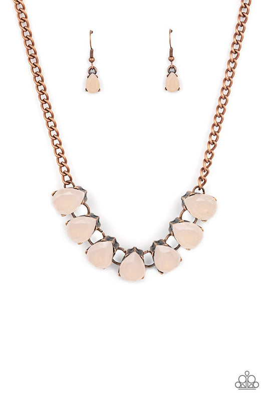 ​Above The Clouds - Copper - Paparazzi Necklace Image