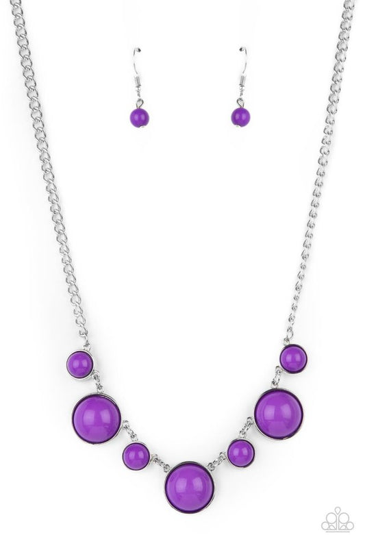 ​Prismatically POP-tastic - Purple - Paparazzi Necklace Image