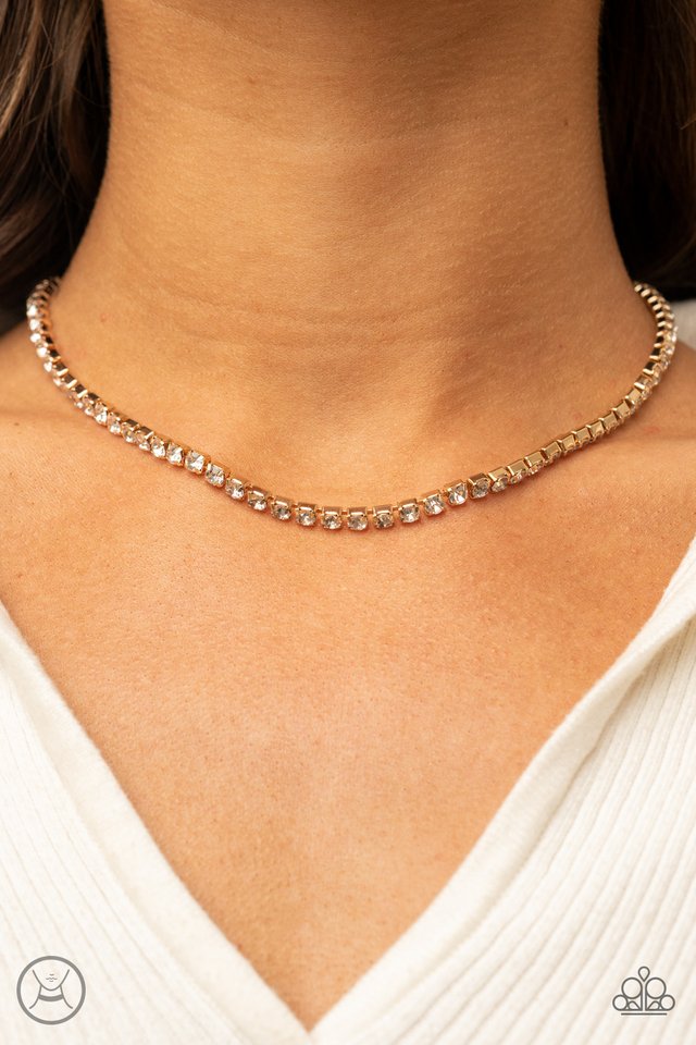 ​Starlight Radiance - Gold - Paparazzi Necklace Image