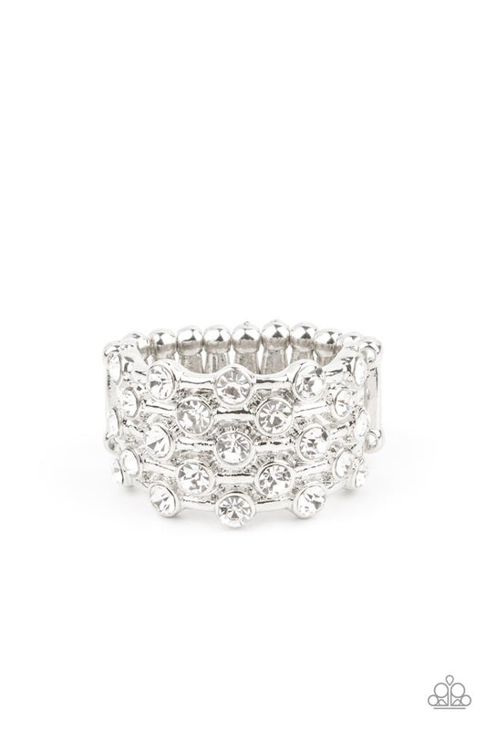 ​Metro Motivation - White - Paparazzi Ring Image