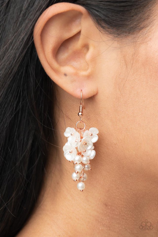 Bountiful Bouquets - Copper - Paparazzi Earring Image