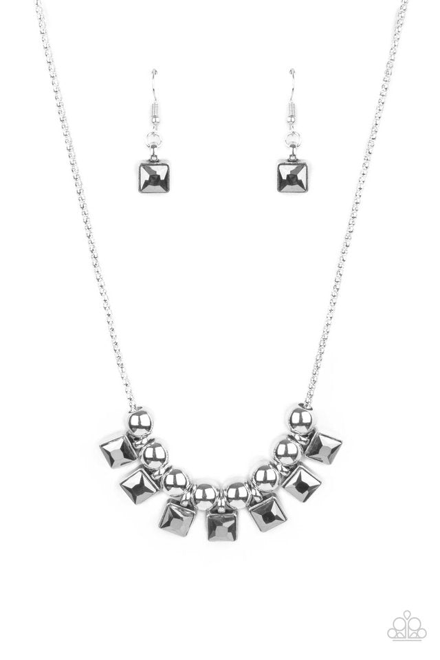 ​​Graciously Audacious - Silver - Paparazzi Necklace Image