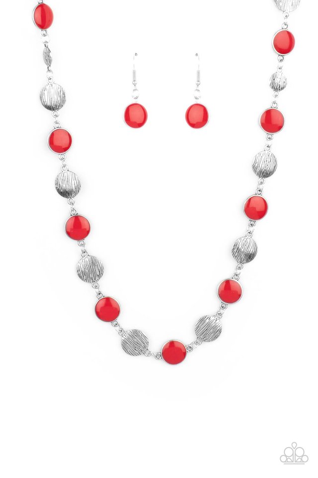 ​Harmonizing Hotspot - Red - Paparazzi Necklace Image
