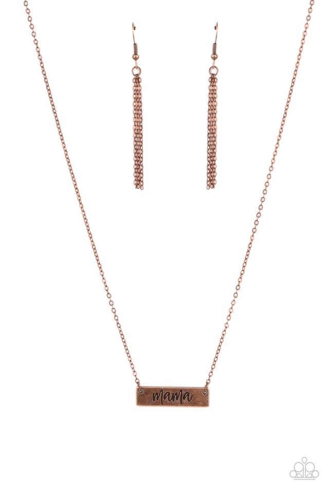 ​Blessed Mama - Copper - Paparazzi Necklace Image