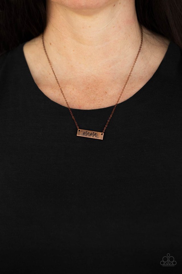 ​Blessed Mama - Copper - Paparazzi Necklace Image