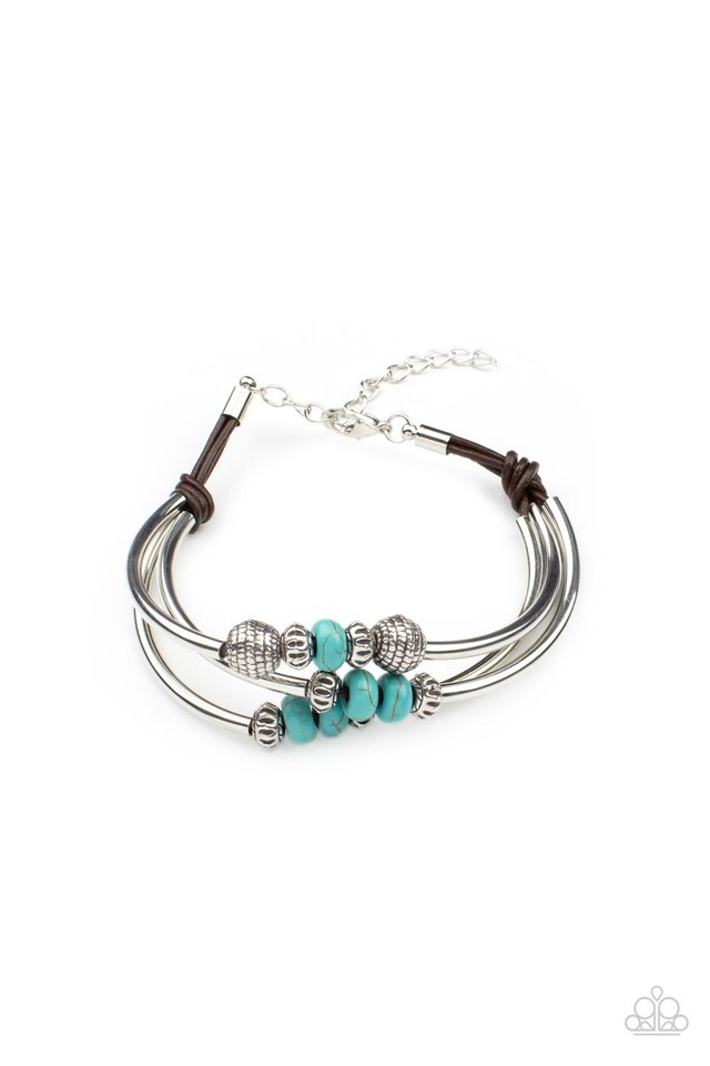 Road Trip Rebel  - Blue - Paparazzi Bracelet Image