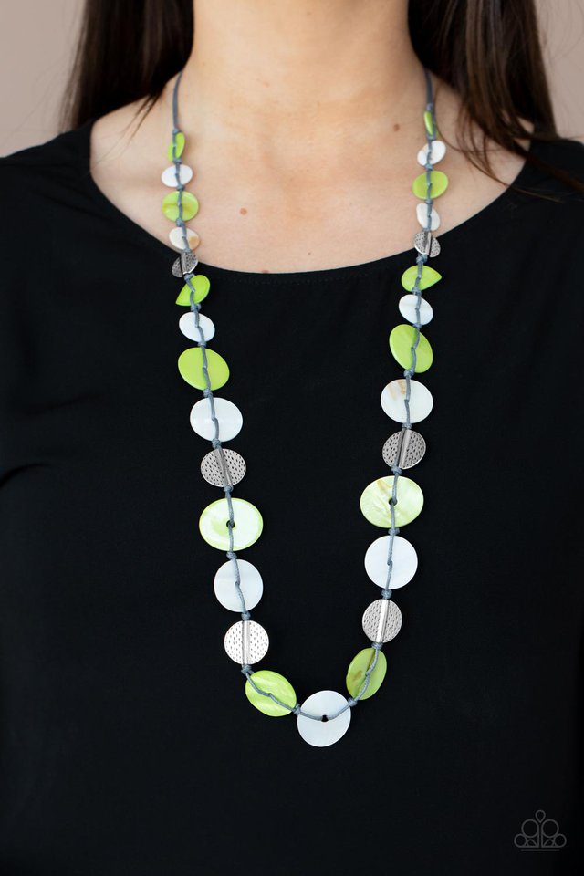 ​Seashore Spa - Green - Paparazzi Necklace Image