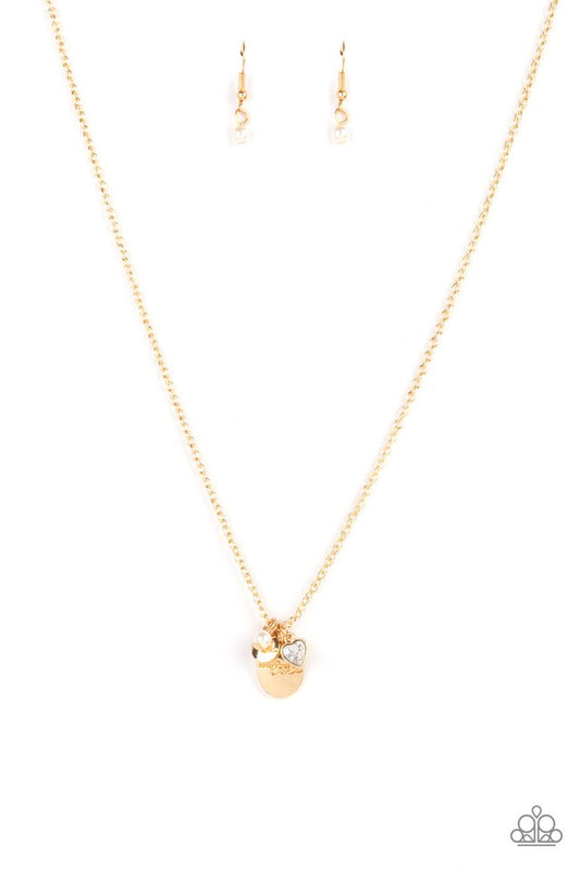 ​Super Mom - Gold - Paparazzi Necklace Image
