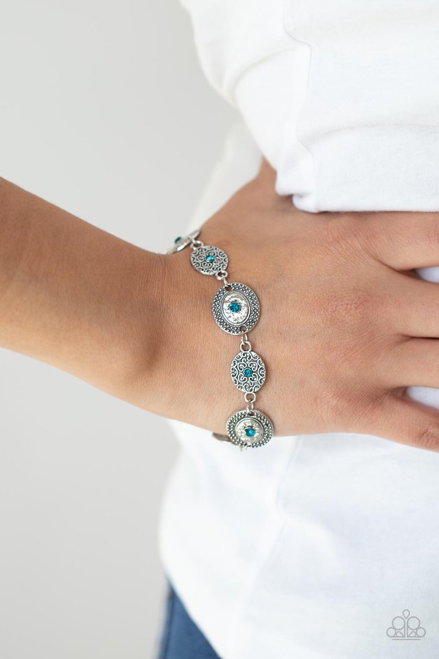​Secret Garden Glamour - Blue - Paparazzi Bracelet Image