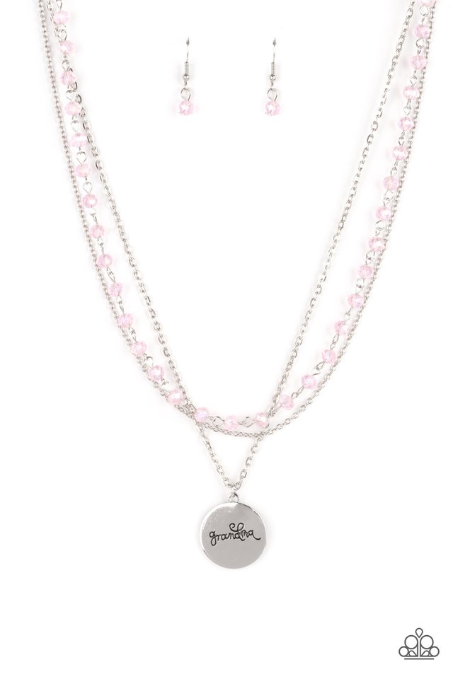 ​Promoted to Grandma - Pink - Paparazzi Necklace Image