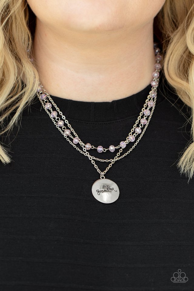 ​Promoted to Grandma - Pink - Paparazzi Necklace Image