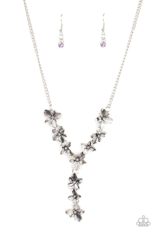 Fairytale Meadow - Purple - Paparazzi Necklace Image