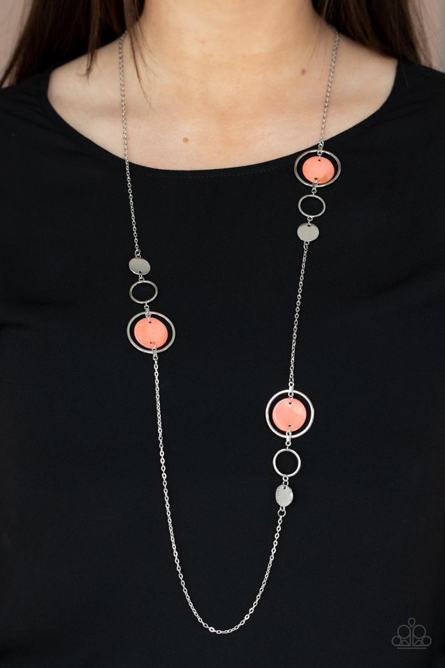 ​Laguna Lounge - Orange - Paparazzi Necklace Image