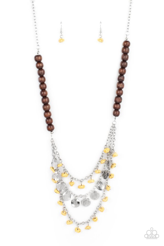 ​Plains Paradise - Yellow - Paparazzi Necklace Image