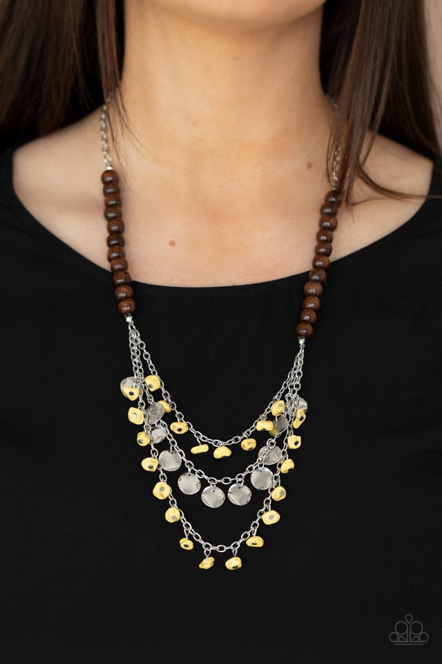 ​Plains Paradise - Yellow - Paparazzi Necklace Image