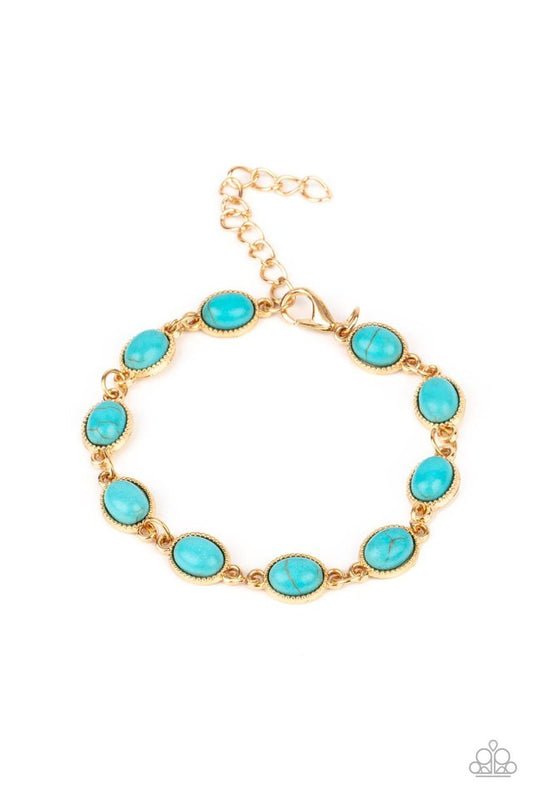 ​Desert Day Trip - Blue - Paparazzi Bracelet Image